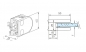 Preview: Glasklemme Modell 20 aus Zinkdruckguss, für Rohr - Ø 38,1- 42,4 mm